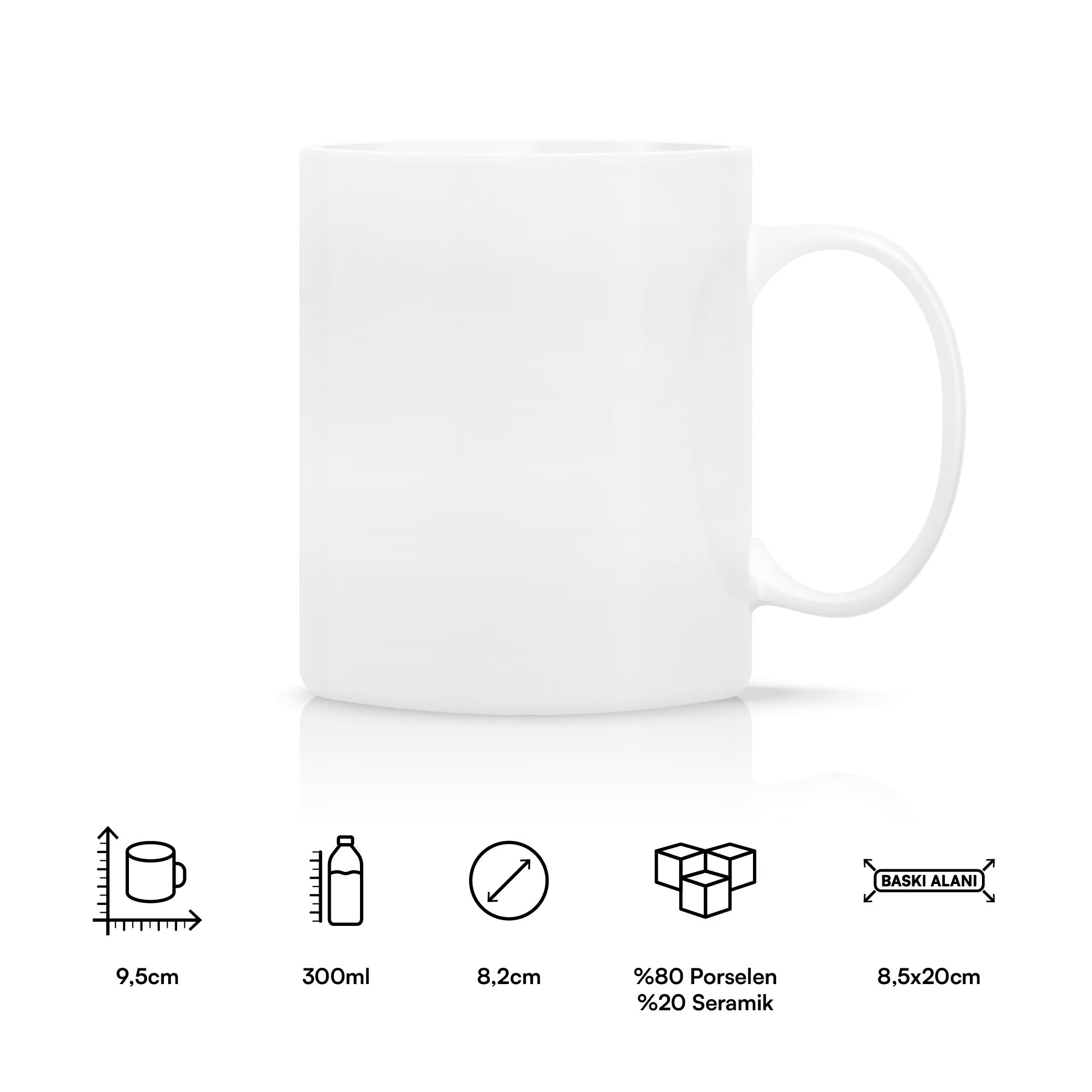 Firmalara Özel Logo Baskılı Kupa Bardak